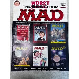 The Worst From Mad #1 1958 Record Labels and Stickers attach